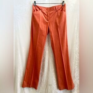 New THEORY Twink Coral Stretch Baby Corduroy Boot Cut Pants 10 x 34 $175